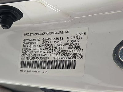 2019 Acura TLX 3.5L Technology Pkg w/A-Spec Pkg