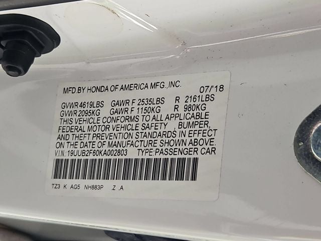 2019 Acura TLX 3.5L Technology Pkg w/A-Spec Pkg