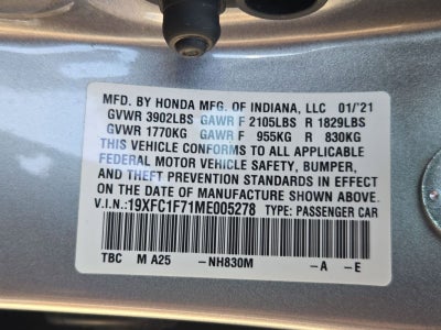 2021 Honda Civic EX-L