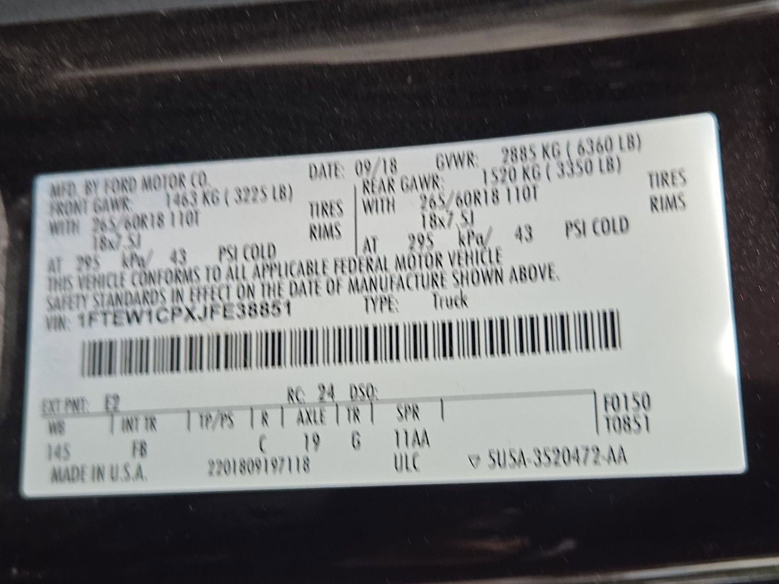 2018 Ford F-150 XLT