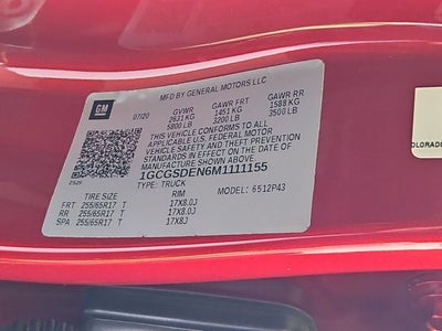 2021 Chevrolet Colorado Z71