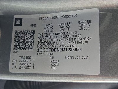 2021 Chevrolet Colorado Z71