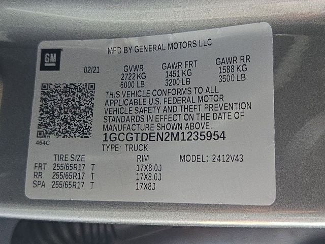 2021 Chevrolet Colorado Z71