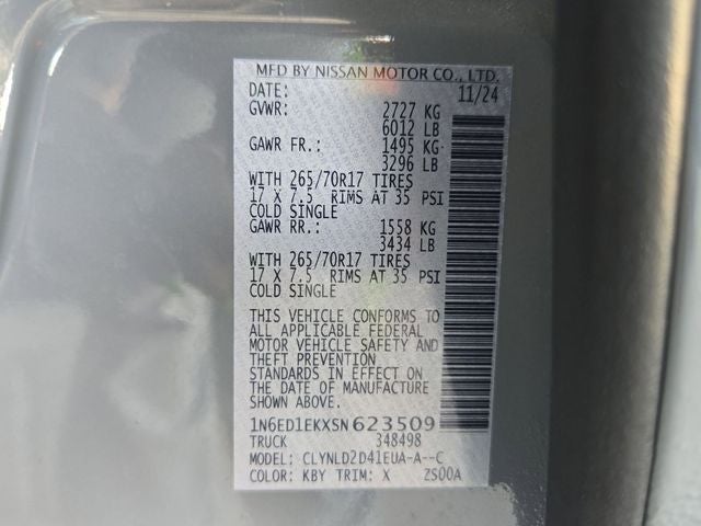 2025 Nissan Frontier PRO-4X