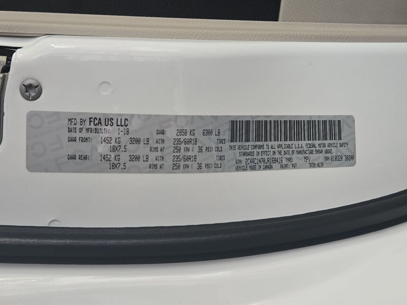 2018 Chrysler Pacifica Hybrid Limited