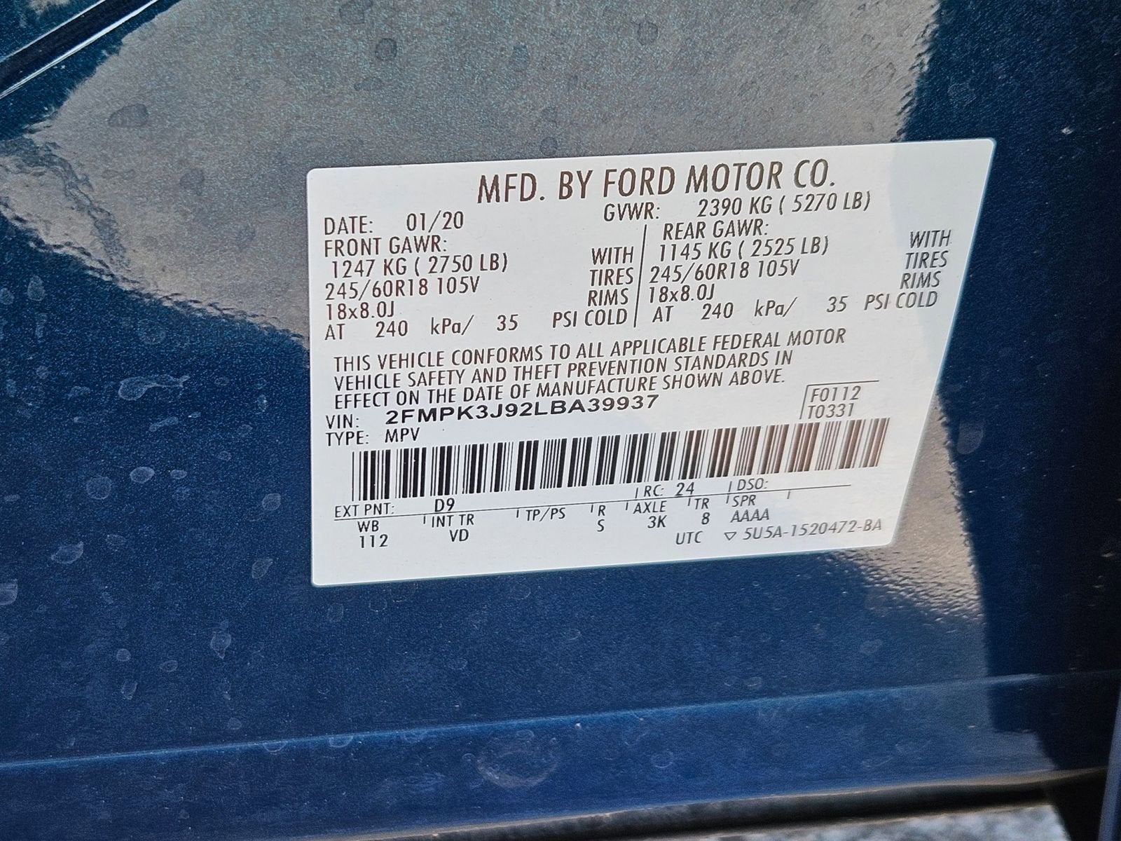 2020 Ford Edge SEL