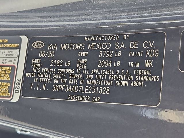 2020 Kia Forte GT-Line