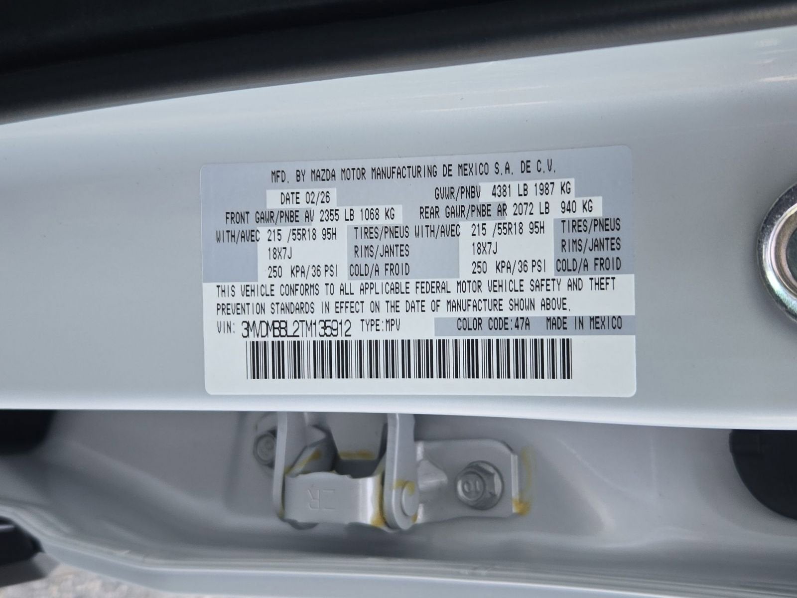 2026 Mazda Mazda CX-30 2.5 S Select Sport