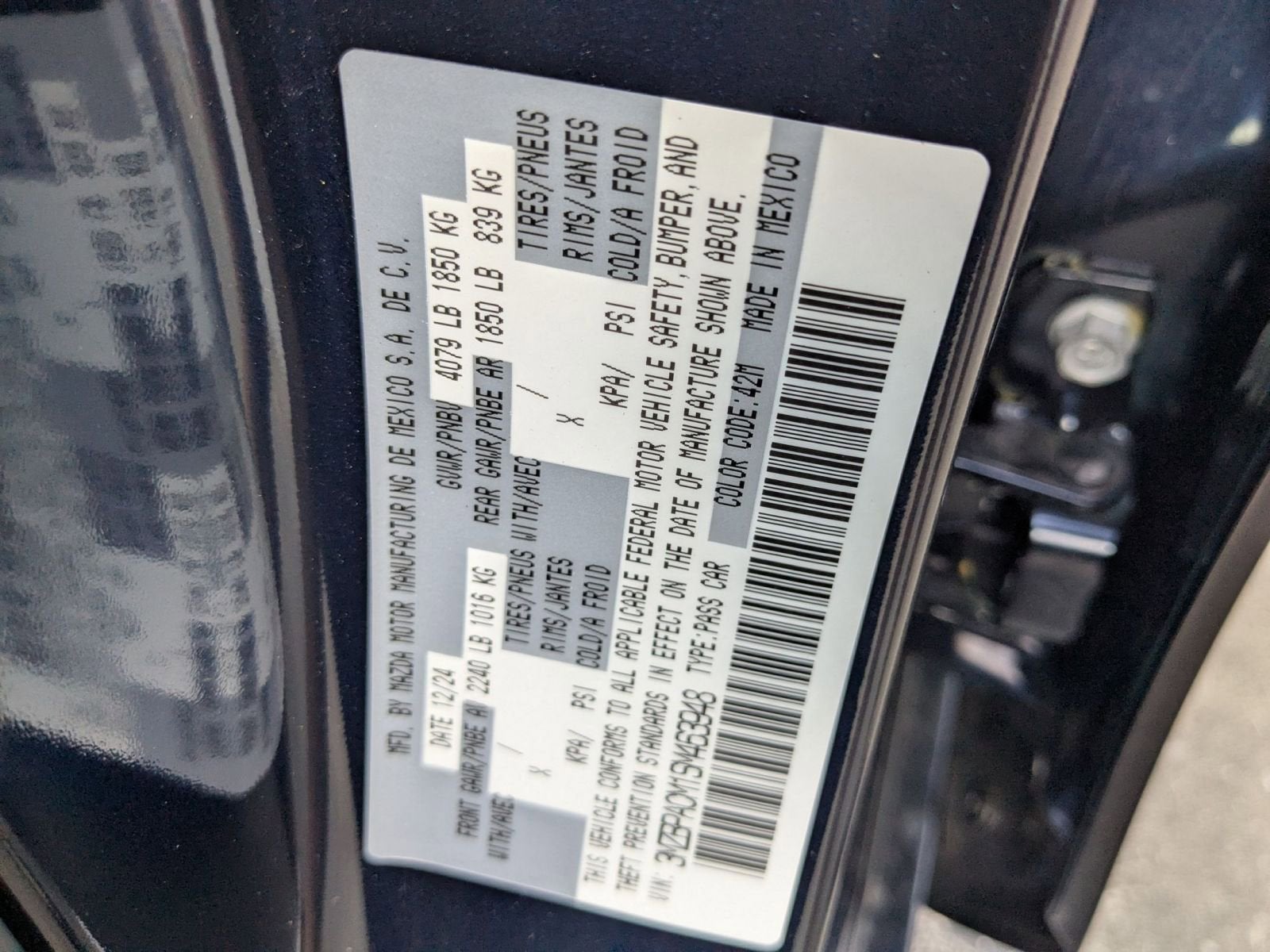 2025 Mazda Mazda3 2.5 S Preferred Package