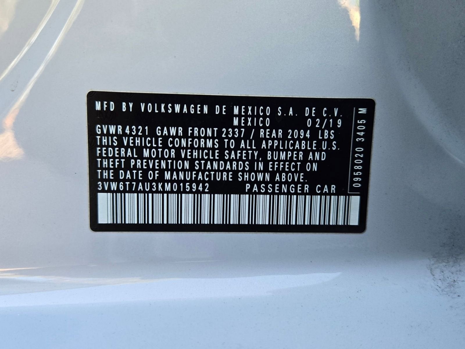 2019 Volkswagen Golf GTI 2.0T S