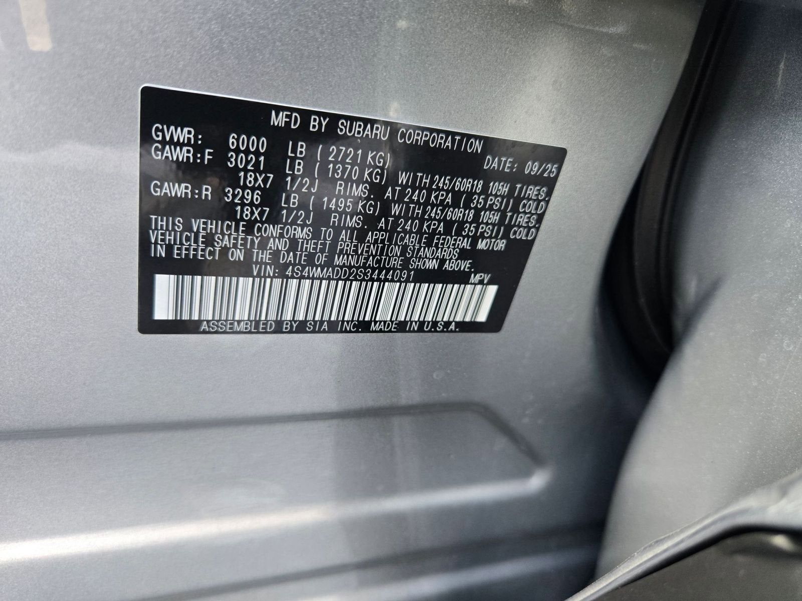 2025 Subaru Ascent Premium