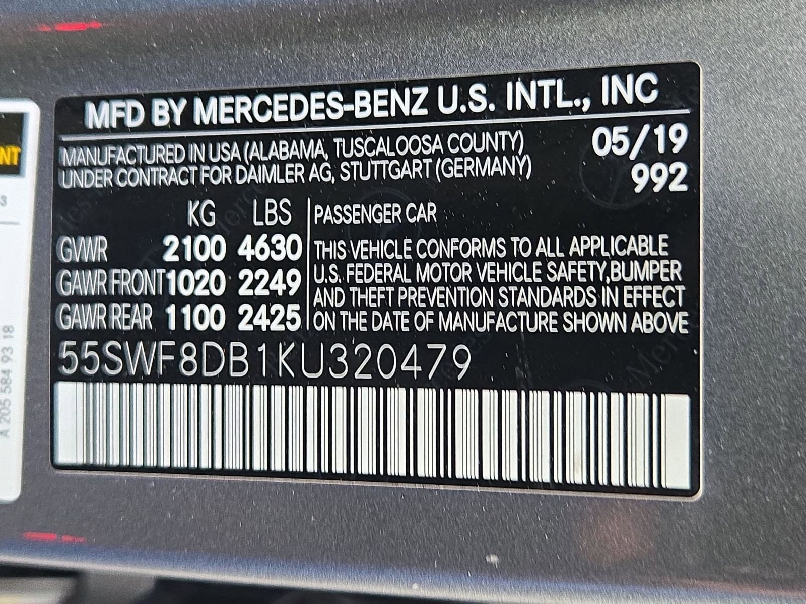 2019 Mercedes-Benz C-Class C 300