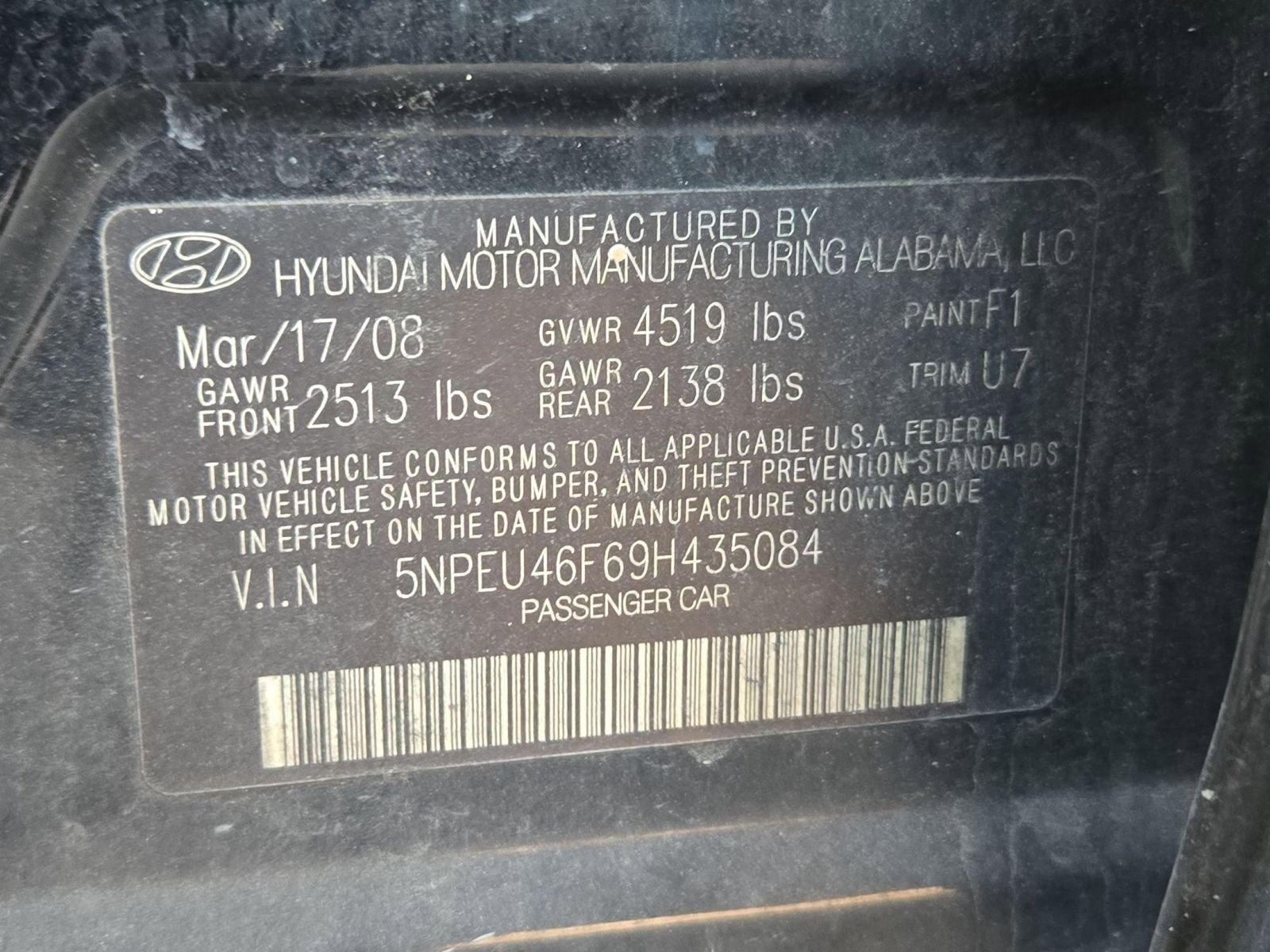 2009 Hyundai Sonata SE