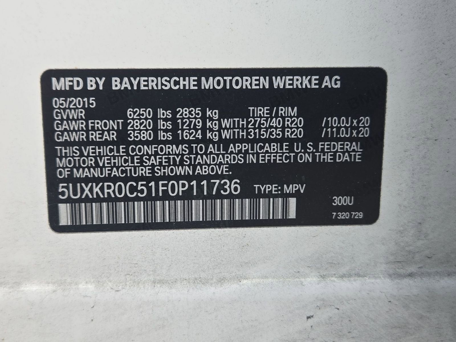 2015 BMW X5 xDrive35i