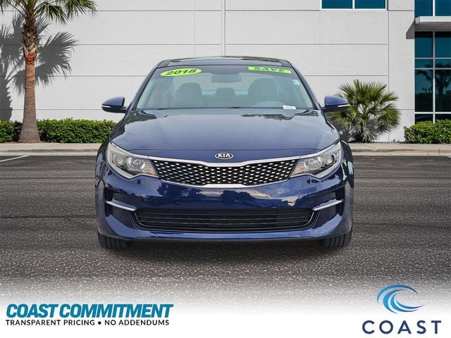 Used 2018 Kia Optima EX with VIN 5XXGU4L36JG237253 for sale in Port Richey, FL