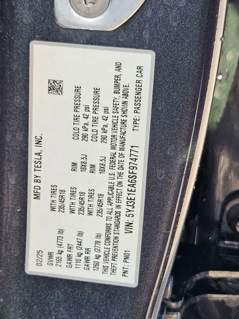2025 Tesla Model 3 Long Range