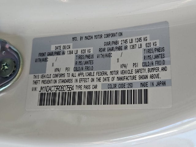2024 Mazda Mazda MX-5 Miata Club
