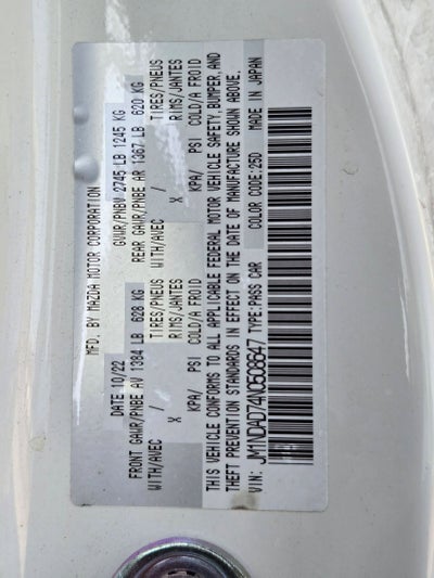 2022 Mazda Mazda MX-5 Miata Grand Touring