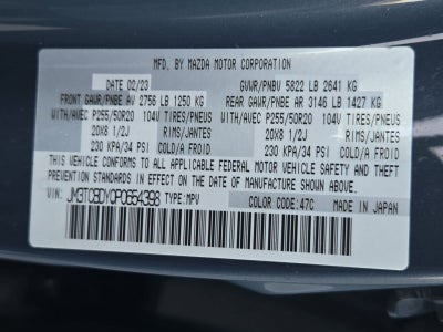 2023 Mazda Mazda CX-9 Carbon Edition