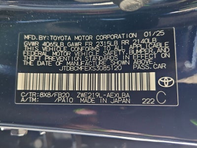 2025 Toyota Corolla Hybrid LE