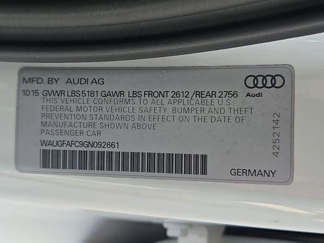 2016 Audi A6 2.0T Premium Plus quattro