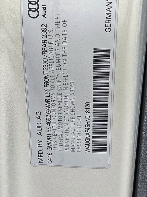 2017 Audi A4 2.0T Premium