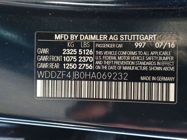 2017 Mercedes-Benz E-Class E 300