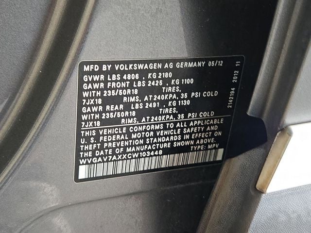 2012 Volkswagen Tiguan SE