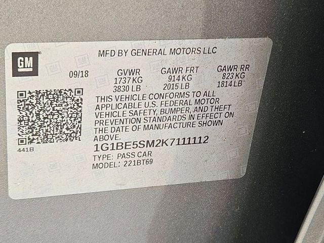 2019 Chevrolet Cruze LT