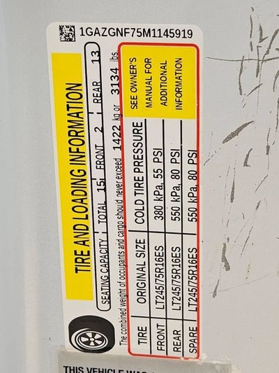 2021 Chevrolet Express Passenger 3500 LS