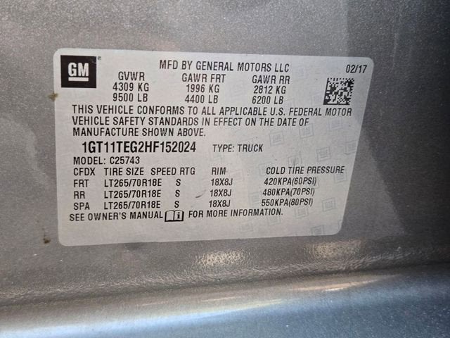 2017 GMC Sierra 2500 HD SLT