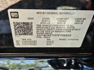 2026 GMC Sierra 2500 HD Denali Ultimate