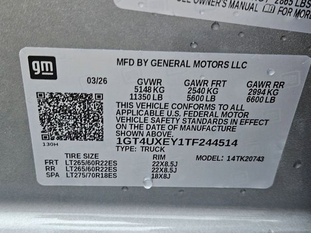 2026 GMC Sierra 2500 HD Denali Ultimate