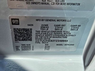2026 GMC Sierra 1500 Denali Ultimate
