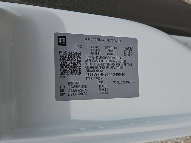 2026 GMC Savana Cargo Work Van