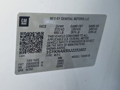 2018 Cadillac XT5 FWD