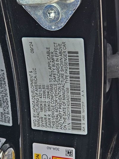 2025 Honda Accord Sedan SE