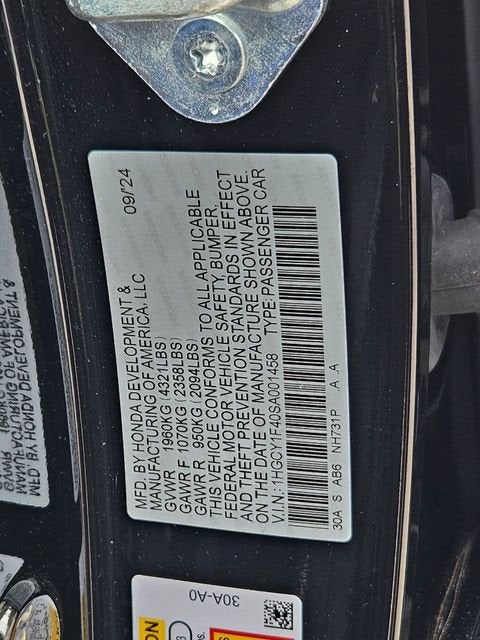 2025 Honda Accord Sedan SE