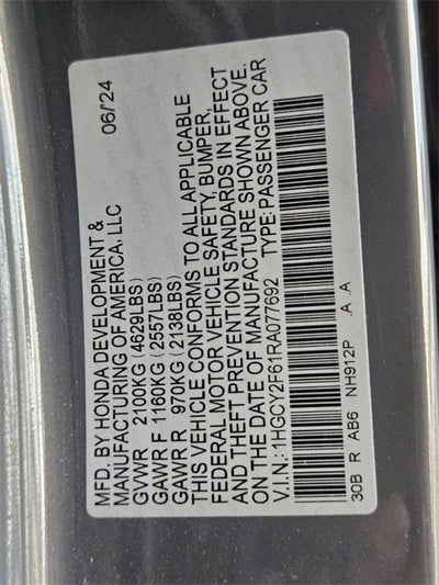 2024 Honda Accord Hybrid EX-L