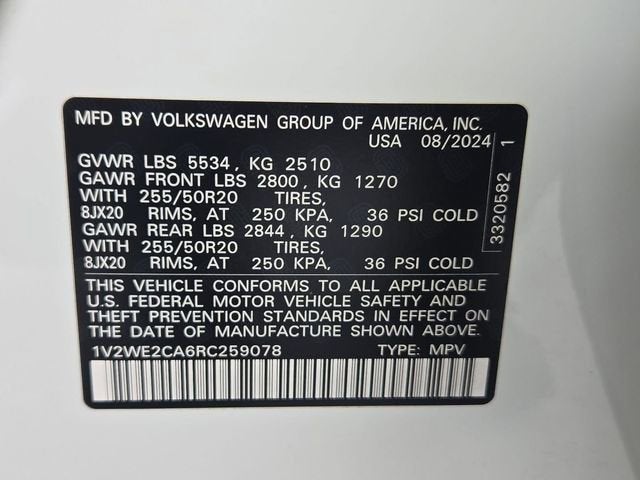 2024 Volkswagen Atlas Cross Sport 2.0T SE w/Technology