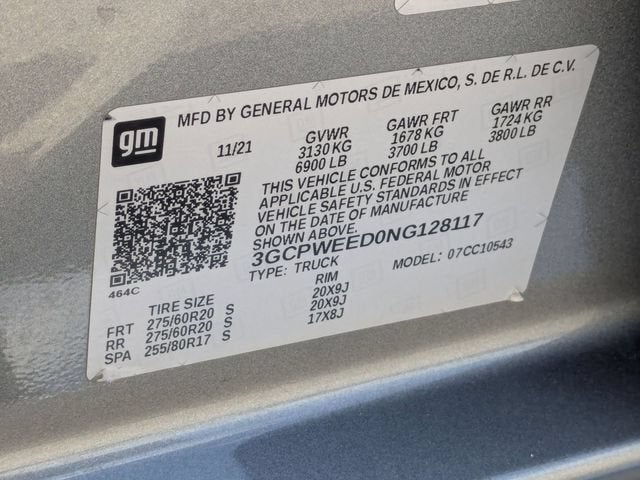 2022 Chevrolet Silverado 1500 LTD LTZ