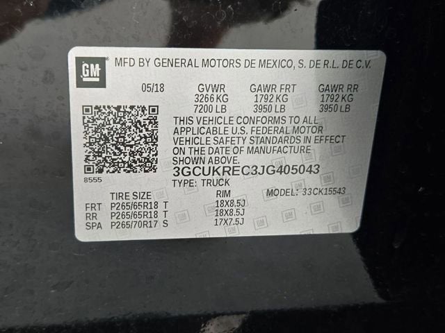 2018 Chevrolet Silverado 1500 LT