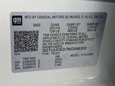 2022 GMC Sierra 1500 Elevation