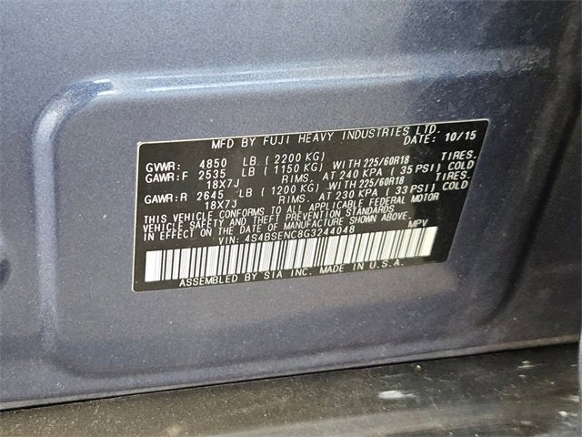 2016 Subaru Outback 3.6R Limited