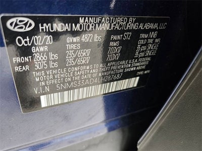 2020 Hyundai Santa Fe SEL