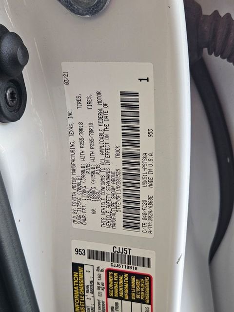 2021 Toyota Tundra 2WD SR5