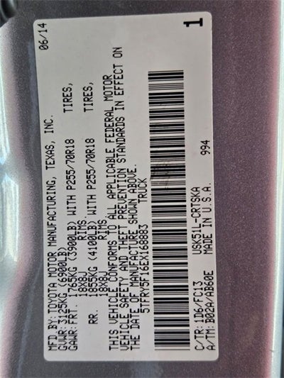 2014 Toyota Tundra 2WD Truck SR