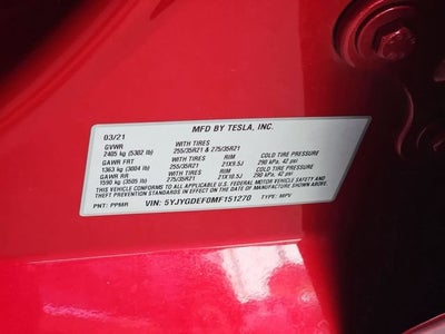 2021 Tesla Model Y Performance