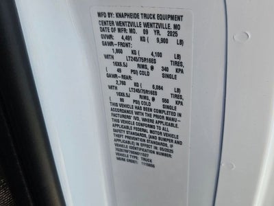 2025 GMC Savana Cutaway 3500 1WT