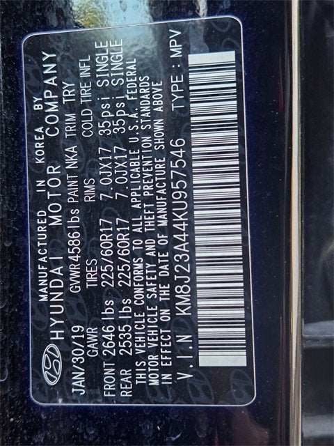 2019 Hyundai Tucson SE